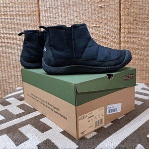 Keen Howser 2 Mid Ankle Bootie Fur lined Indoor Outdoor Slippers Black Sz 9